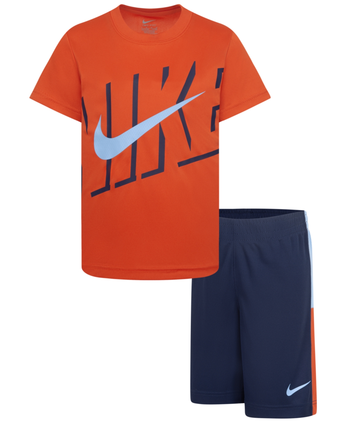 Nike Kids' Little Boys Dri-fit Icon Mesh Shorts, 2 Piece Set In Midnight Navy