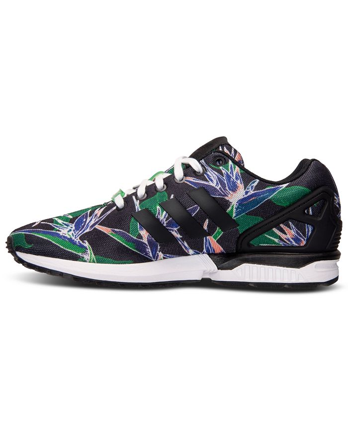 spyd Dental Forsendelse adidas Men's ZX Flux Floral Print Casual Sneakers from Finish Line - Macy's