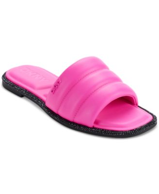 DKNY - Bethea Quilted Slip-On Slide Sandals