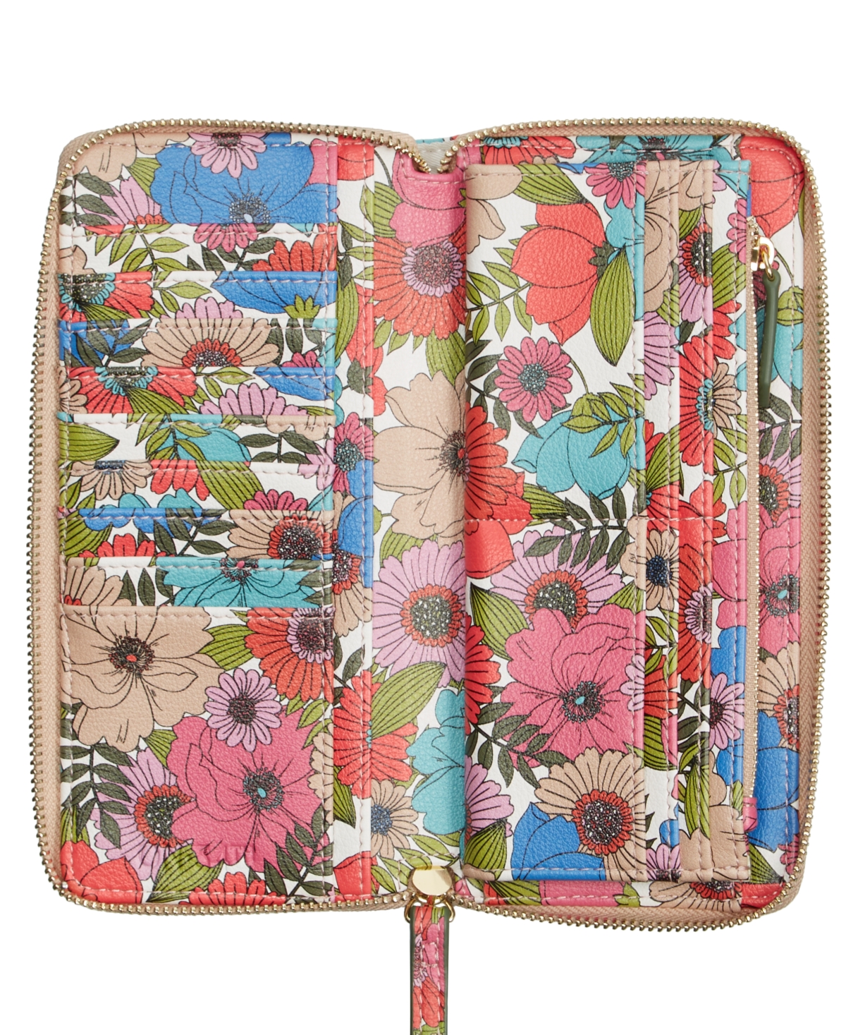 Shop On 34th Angii Za Print Wallet, Created For Macy's In Botanical