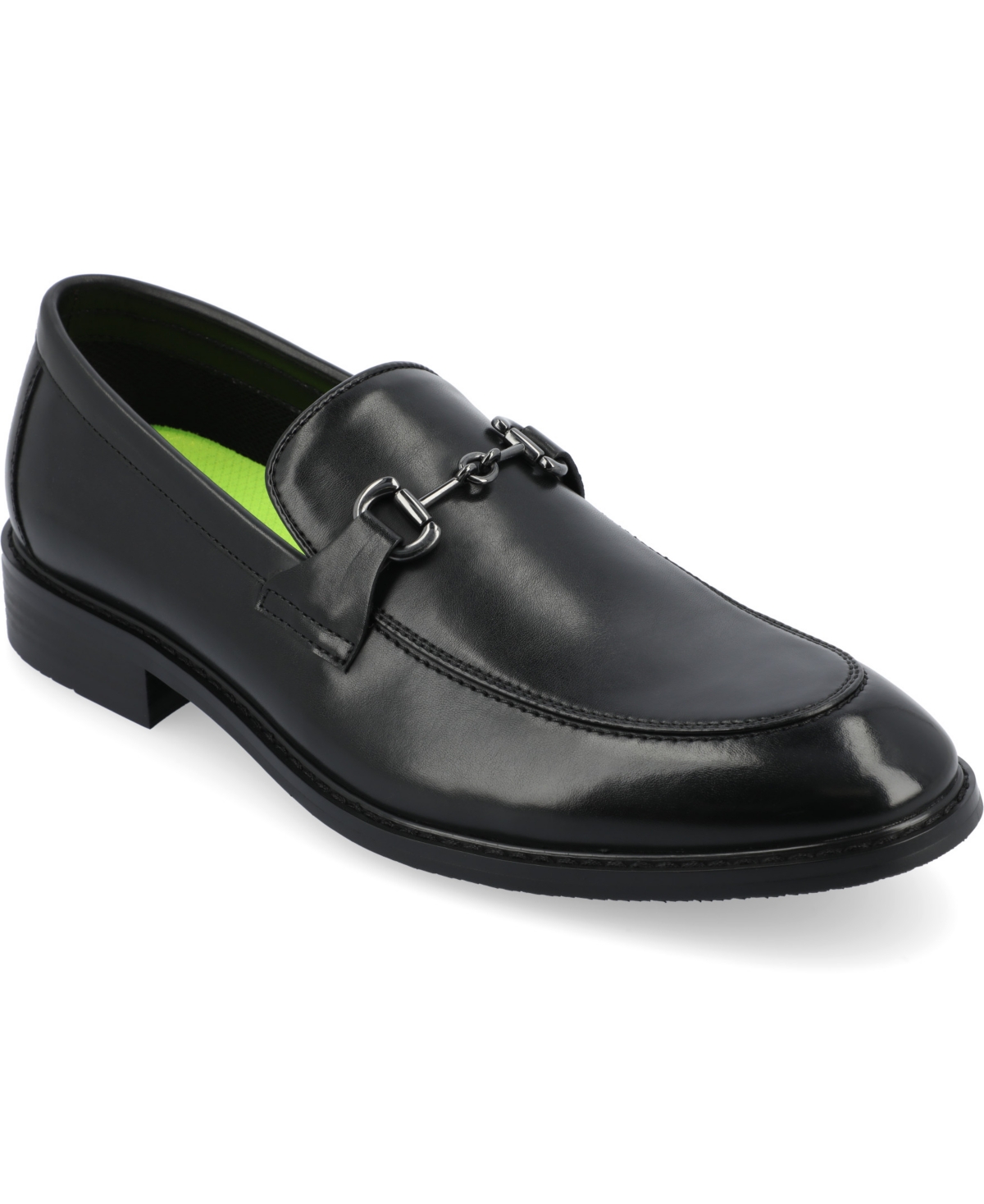 Shop Vance Co. Men's Rupert Tru Comfort Foam Slip-on Bit Loafers In Black