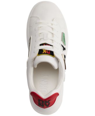 Jewel City Signs Lace-Up Low-Top Platform Sneakers