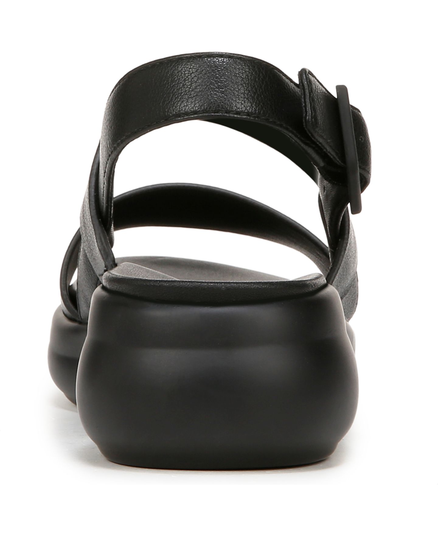 Женские сандалии Naturalizer Coast Slingback Wedge Platform, цвет: Чёрная искусственная кожа — фото 4