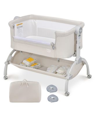 Costway 3-in-1 Portable Baby Bassinet Bedside Sleeper Cradle