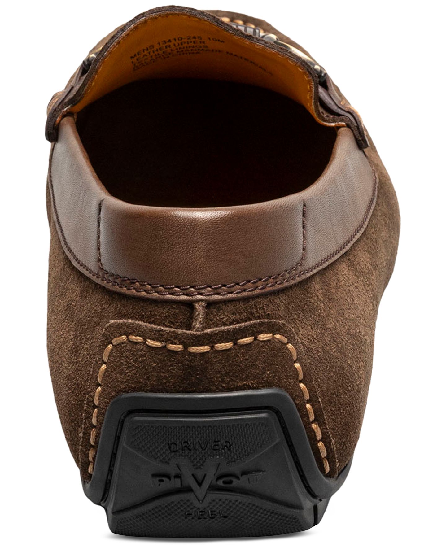 Мужские туфли для вождения Florsheim Motor с мокасиновым носком и пряжкой, цвет: Коричневый замшевый — фото 4