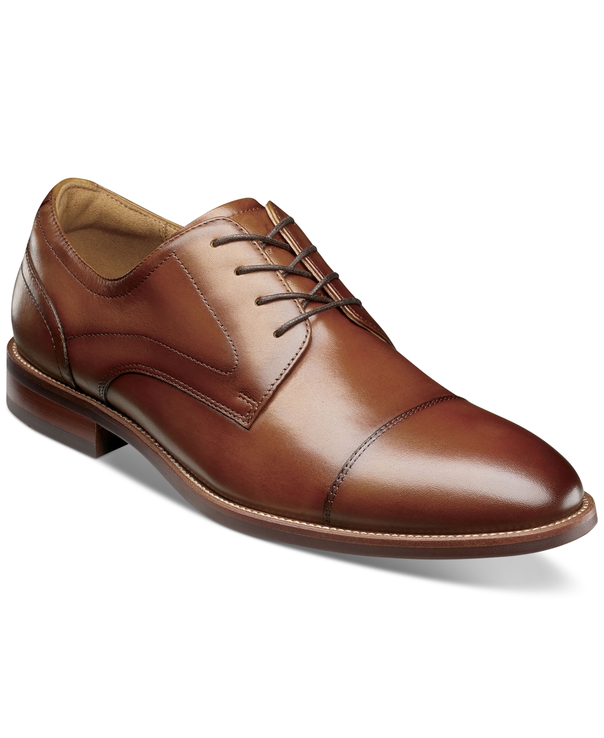 Men's Ruvo Cap-Toe Oxford Dress Shoe - Cognac