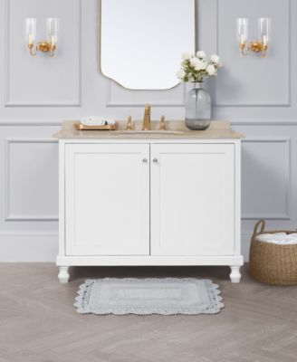 Crochet Reversible Cotton Bath Rug, 17" x 24"