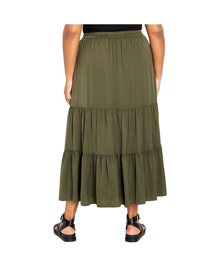 CITY CHIC Plus Size Summer Tier Skirt - Macy's