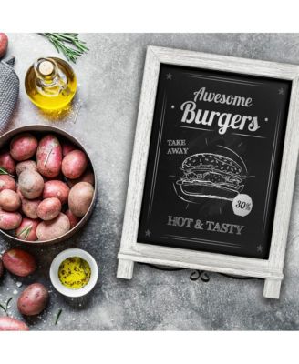 Hanging Or Tabletop Chalkboard With Legs/Wedding Table Sign/Kitchen Countertop Memo Board