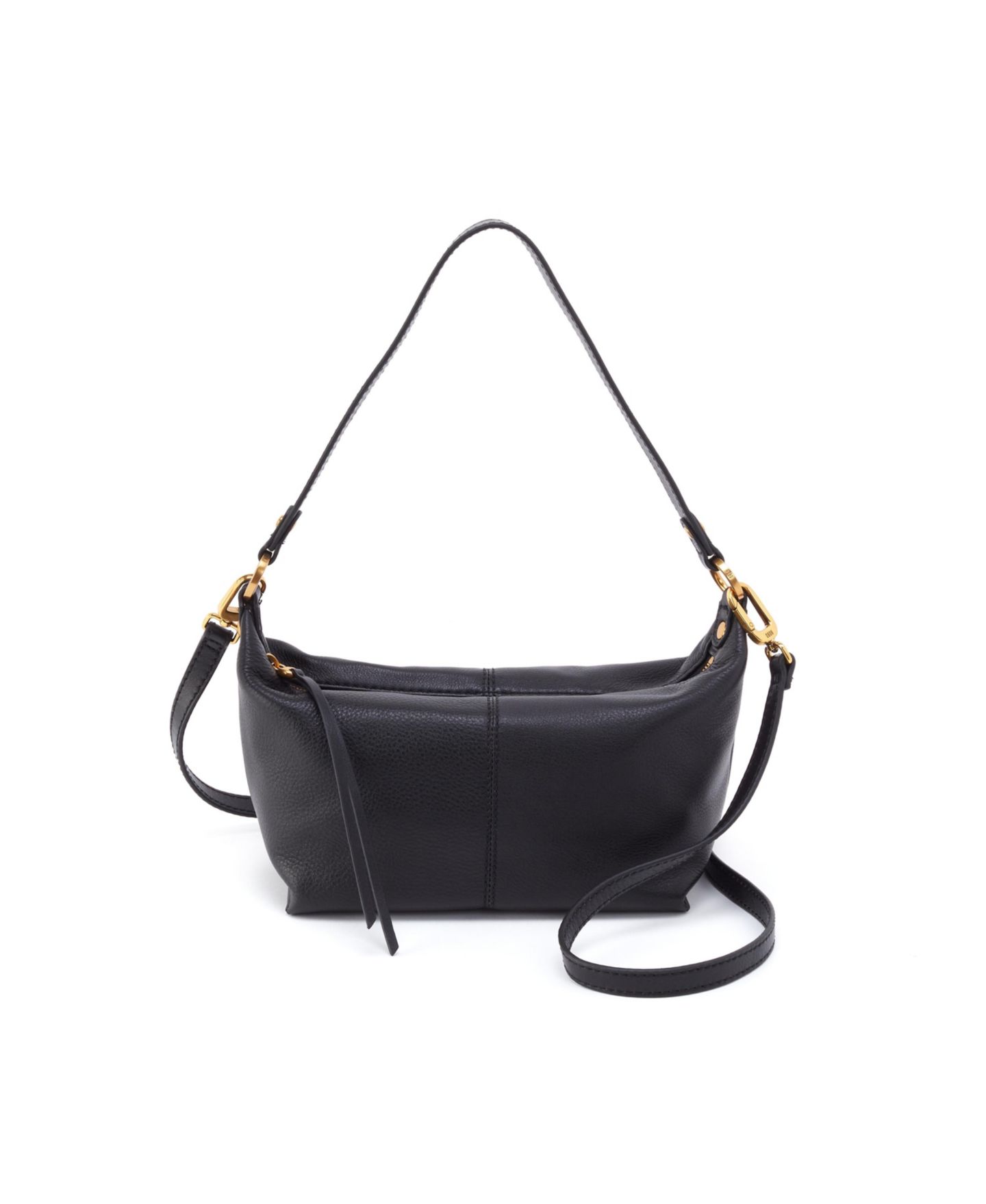 Женская сумка HOBO Convertible Leather Crossbody Shoulder, цвет: Чёрный — фото 1