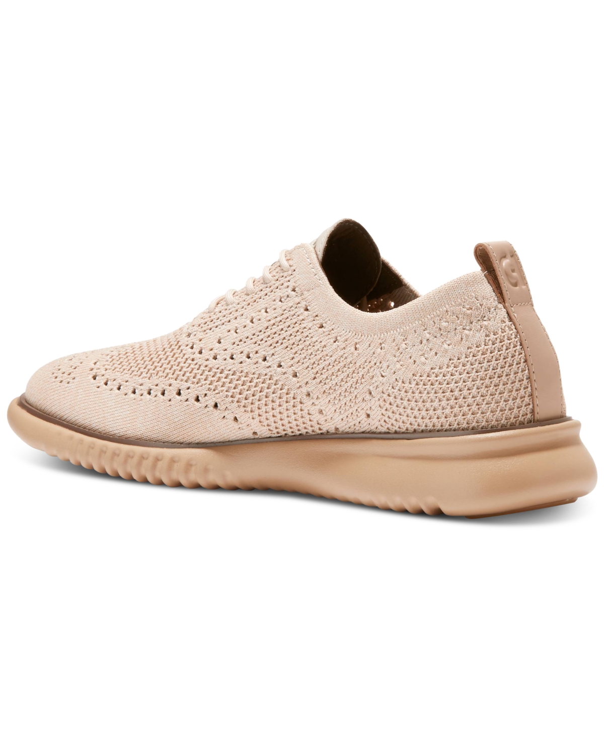 Cole Haan Men's 2.ZERGRAND Stitchlite Knit Oxford Dress Shoe -sesame