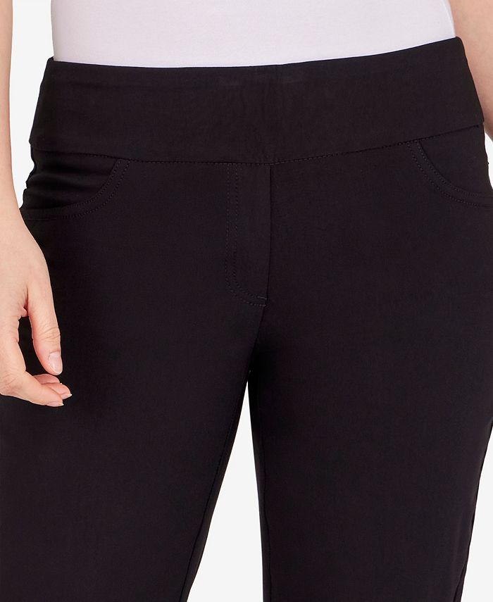 Ruby Rd. Petite Mid-Rise Pull-On Straight Solar Millennium Tech Ankle ...