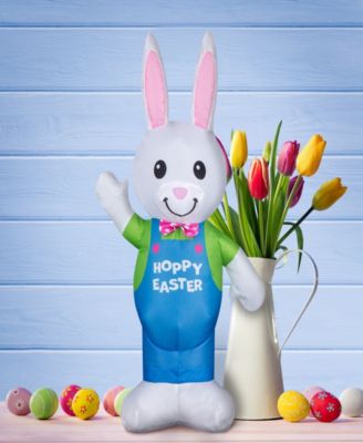 25" Inflatable Waving Easter Bunny