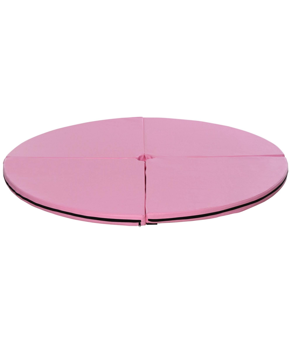 2"T x 5"W Foldable Dance Pole Crash Mat, Portable Round Pole Dance Mat, Lightweight and Foldable, Pink - Pink