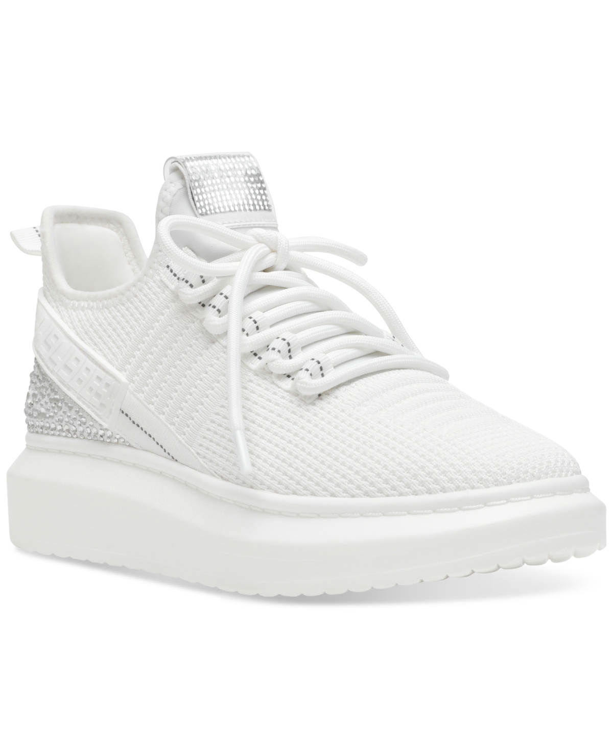 Shop Steve Madden Women's Glorify Platform Lace-up Sneakers In White