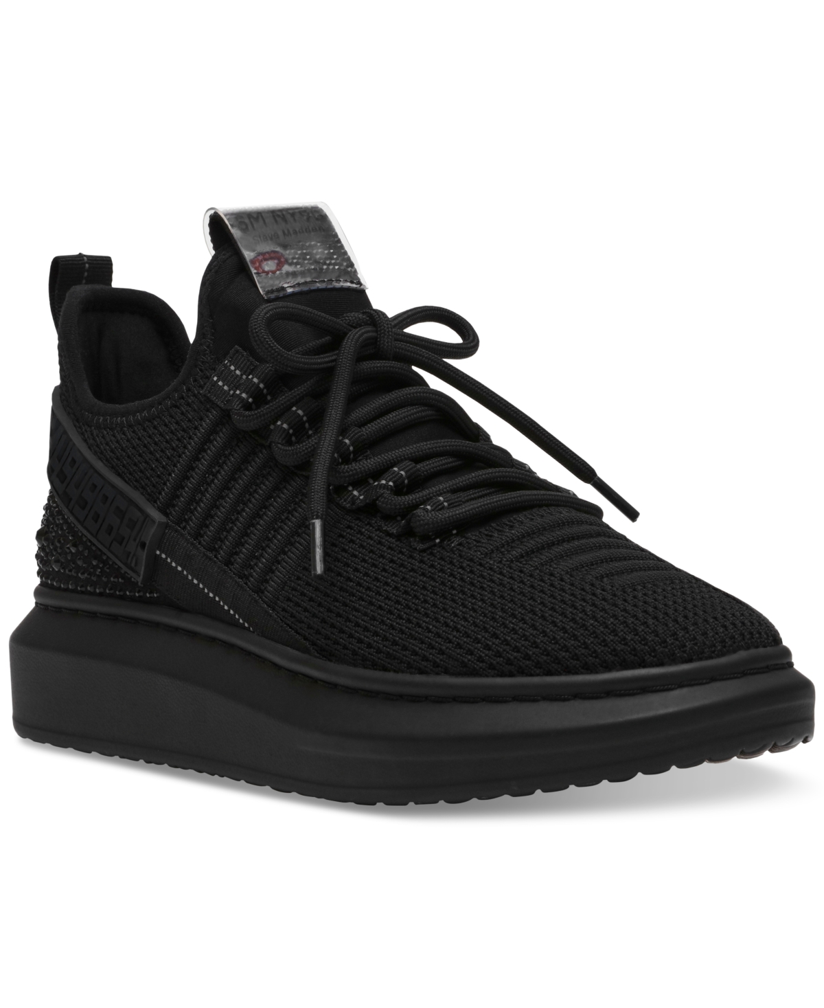 Shop Steve Madden Women's Glorify Platform Lace-up Sneakers In Black