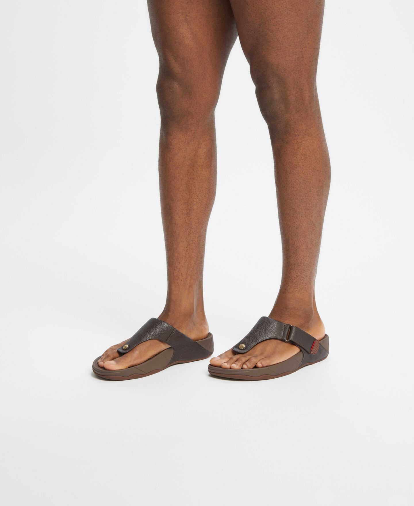 Мужские сандалии FitFlop Trakk II Leather, цвет: Шоколадный — фото 6