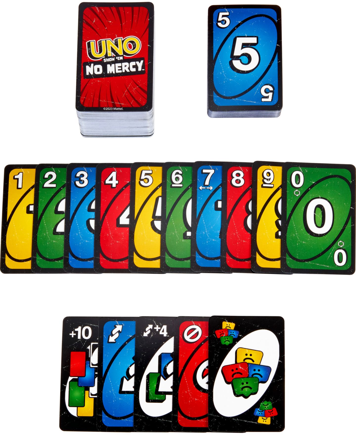 Детская карточная игра Mattel UNO Show ‘em No Mercy Card Game for Kids, Adults Family Night, Parties and Travel — фото 4