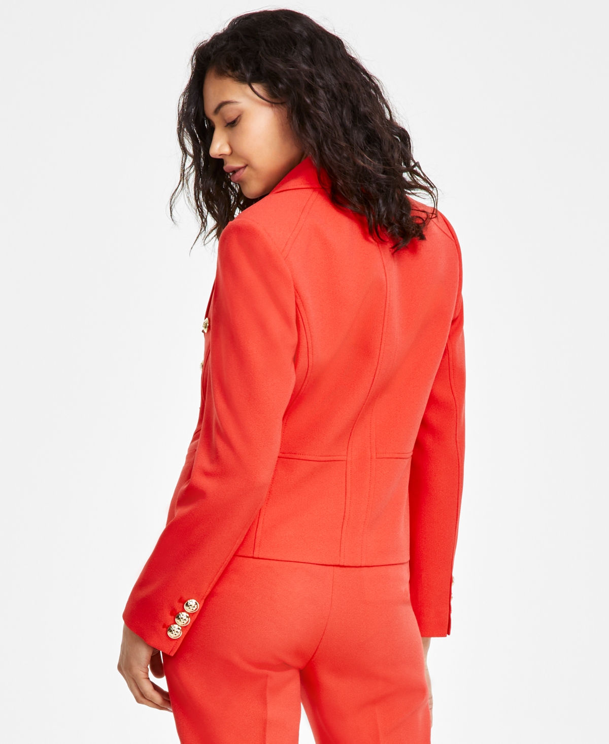 Tahari Asl Women's Faux Double-Breasted Jacket