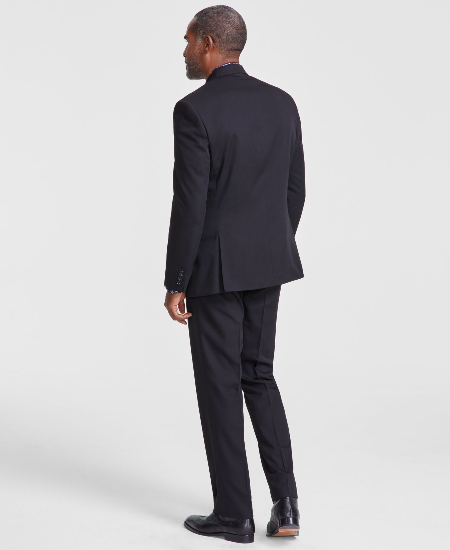 Мужские комплекты Tayion Collection Classic-Fit Solid Suit Separates, цвет: Белый однотонный — фото 2