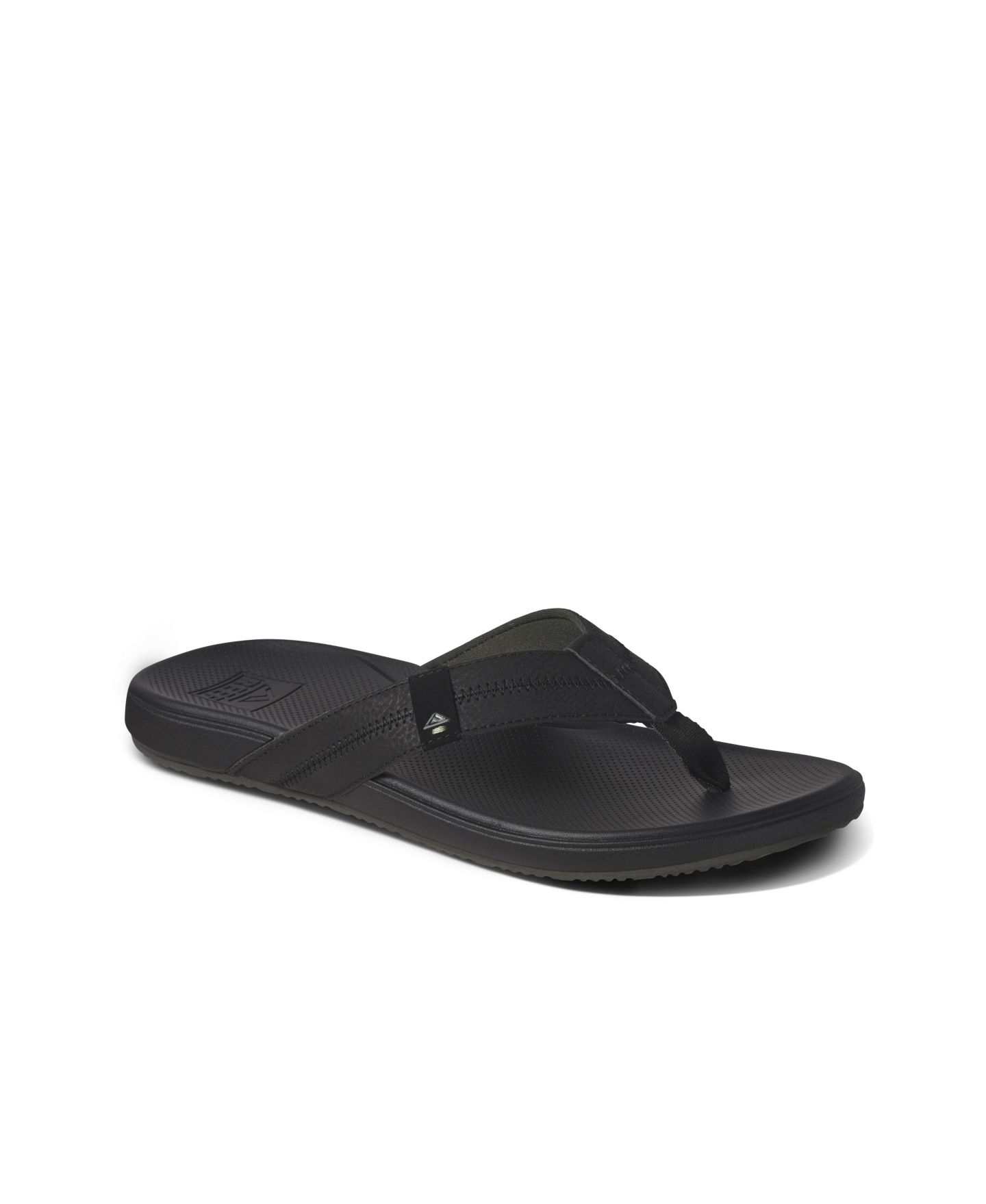 Мужские сандалии REEF Cushion Phantom 2.0 Slip-On, цвет: Чёрный — фото 1