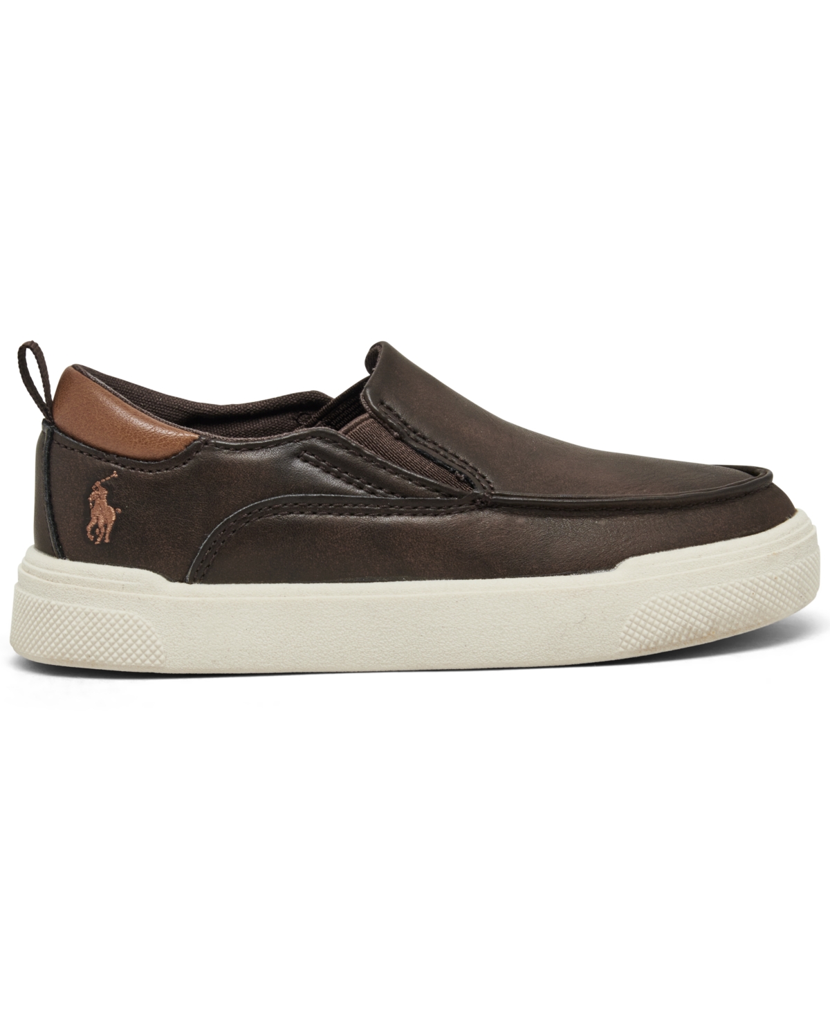 Shop Polo Ralph Lauren Toddler Kids Filip Slip-on Casual Sneakers From Finish Line In Chocolate