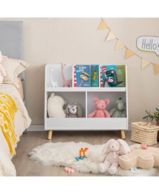 5-Cube Kids Bookshelf and Toy Organizer with Anti-Tipping Kits for Safe and Efficient Storage