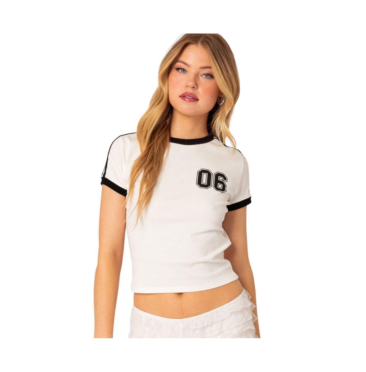 Edikted Women's Kassidy Contrast T Shirt