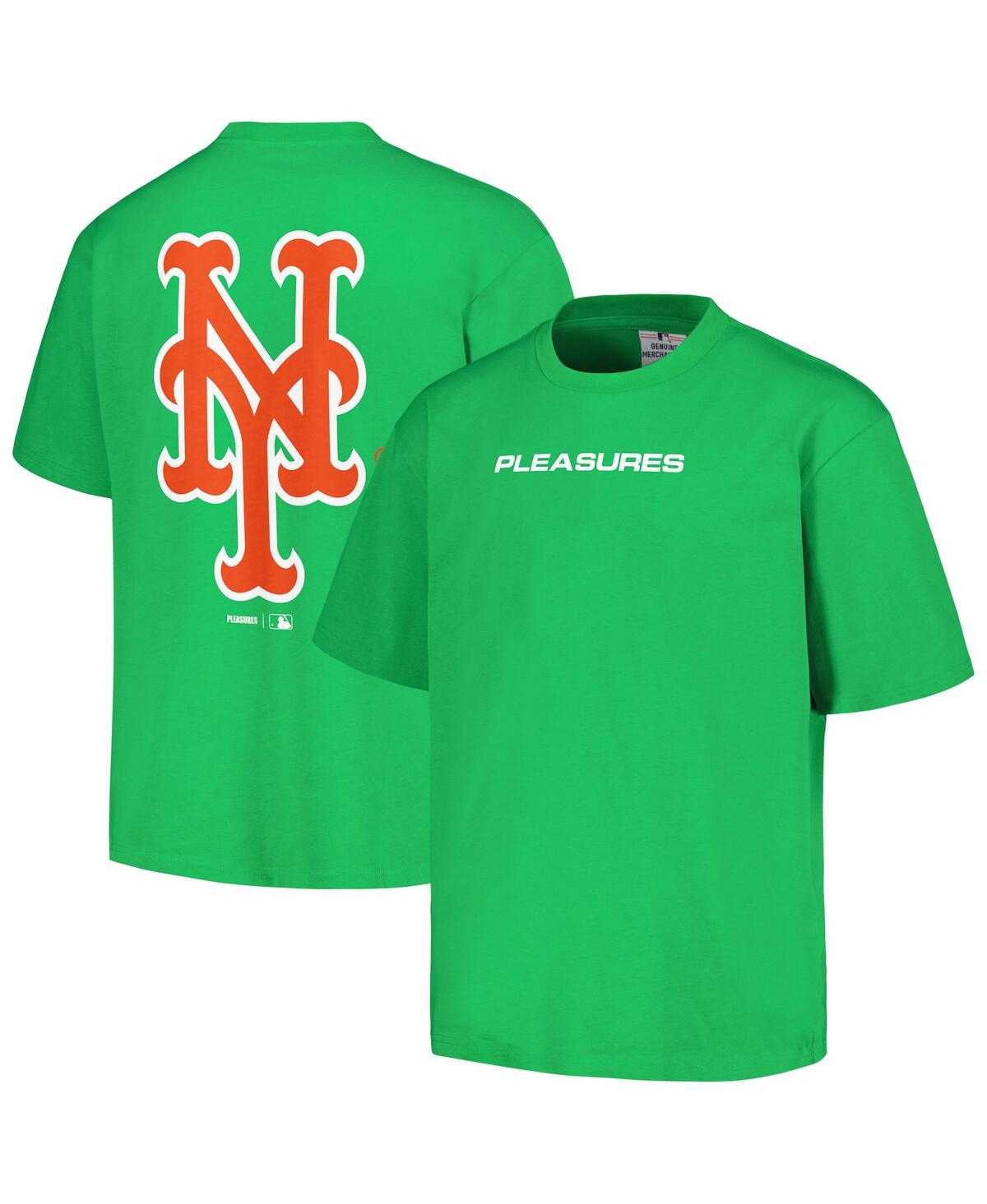 Men's Pleasures Green New York Mets Ballpark T-shirt - Green