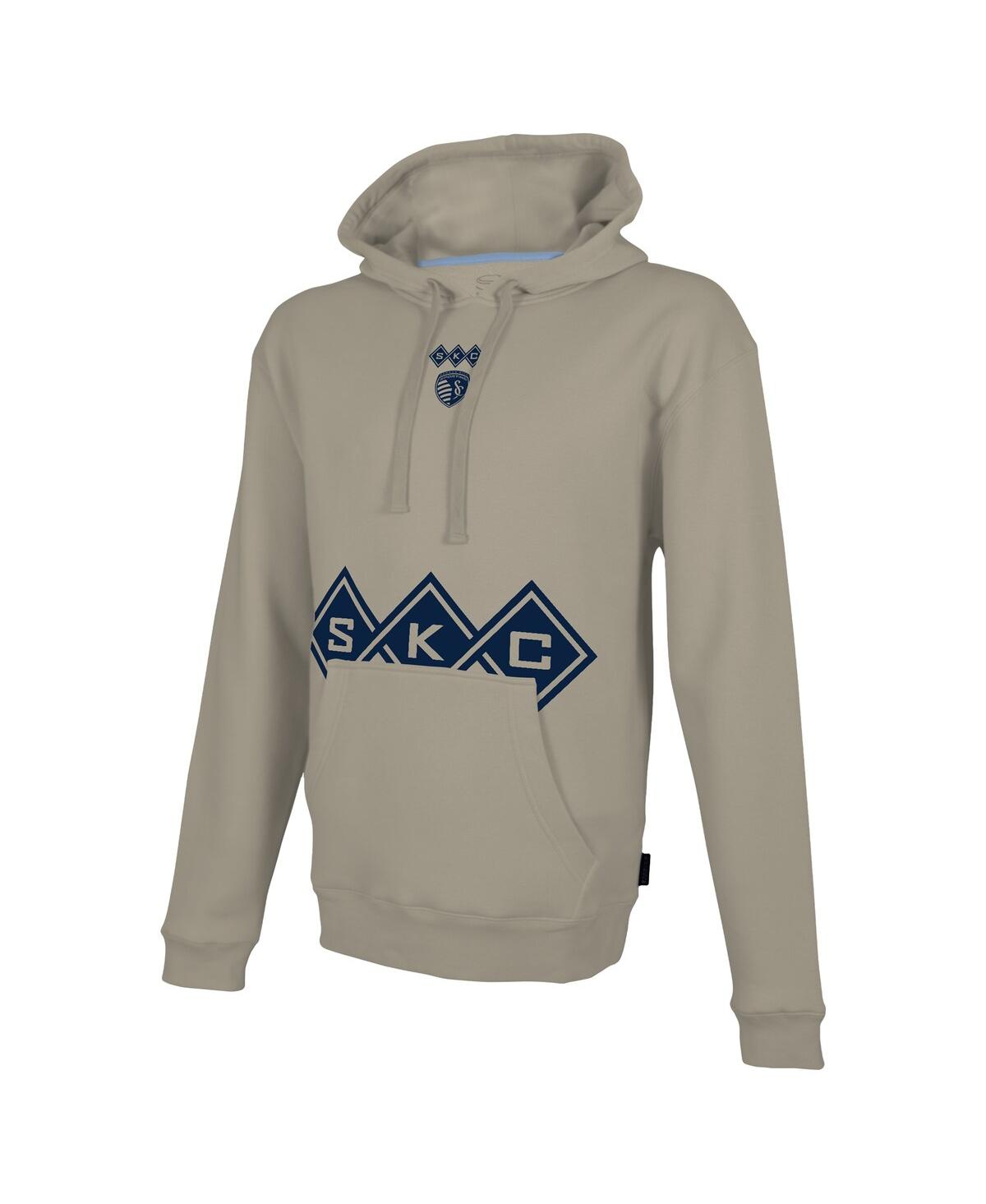 Shop Stadium Essentials Men's  Tan Sporting Kansas City Status Pullover Hoodie