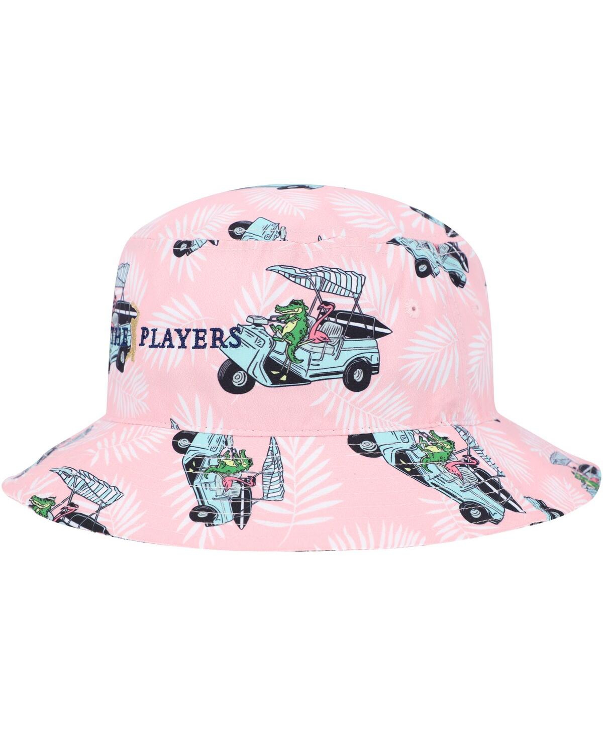 Flomotion Men's  Pink The Players Gator & Mingo Bucket Hat