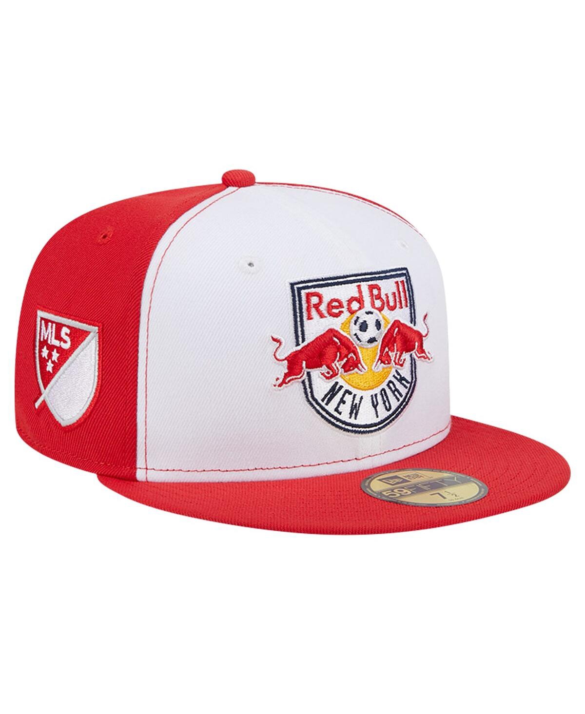 Men's New Era White, Red New York Red Bulls 2024 Kick Off Collection 59FIFTY Fitted Hat - White, Red