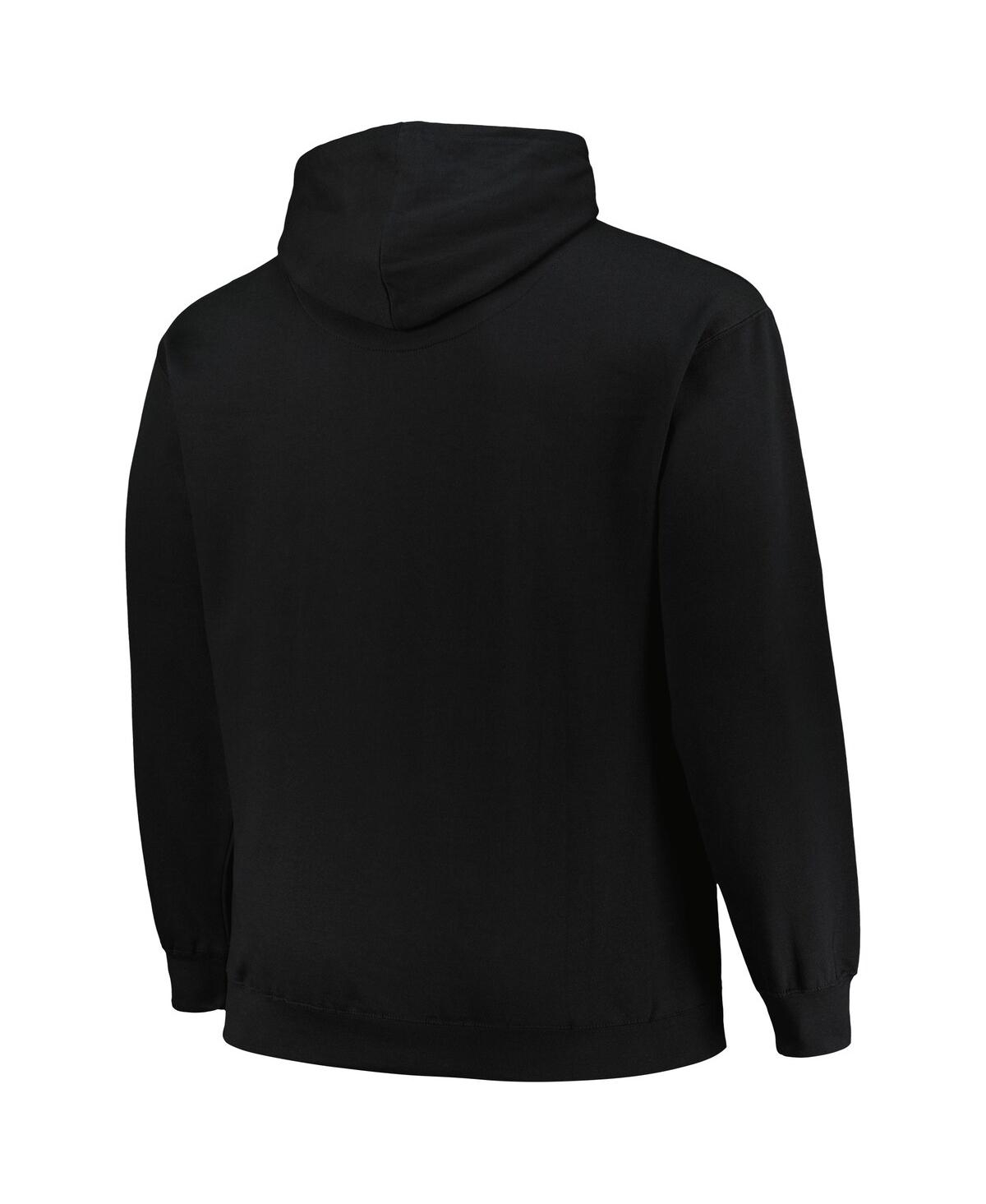 Mitchell & Ness Men's  Black Chicago Bulls Hardwood Classics Big And Tall Pullover Hoodie In Black