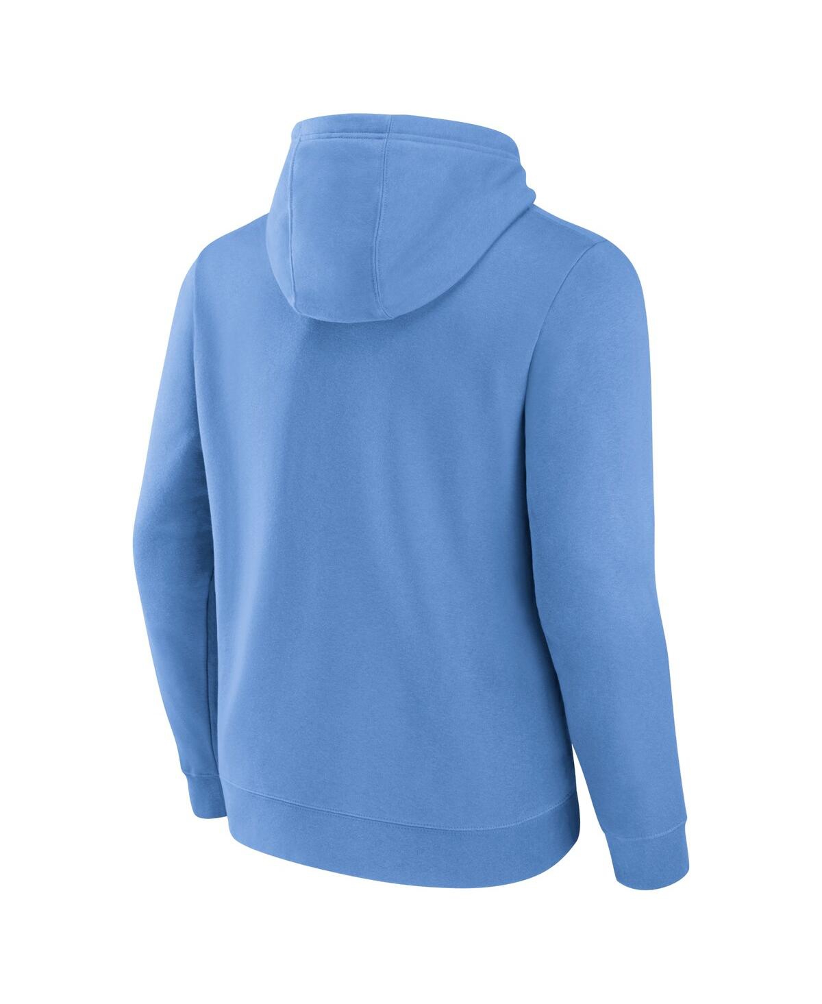 Shop Fanatics Men's  Light Blue Winnipeg Jets Alternate Wordmark Fleece Pullover Hoodie