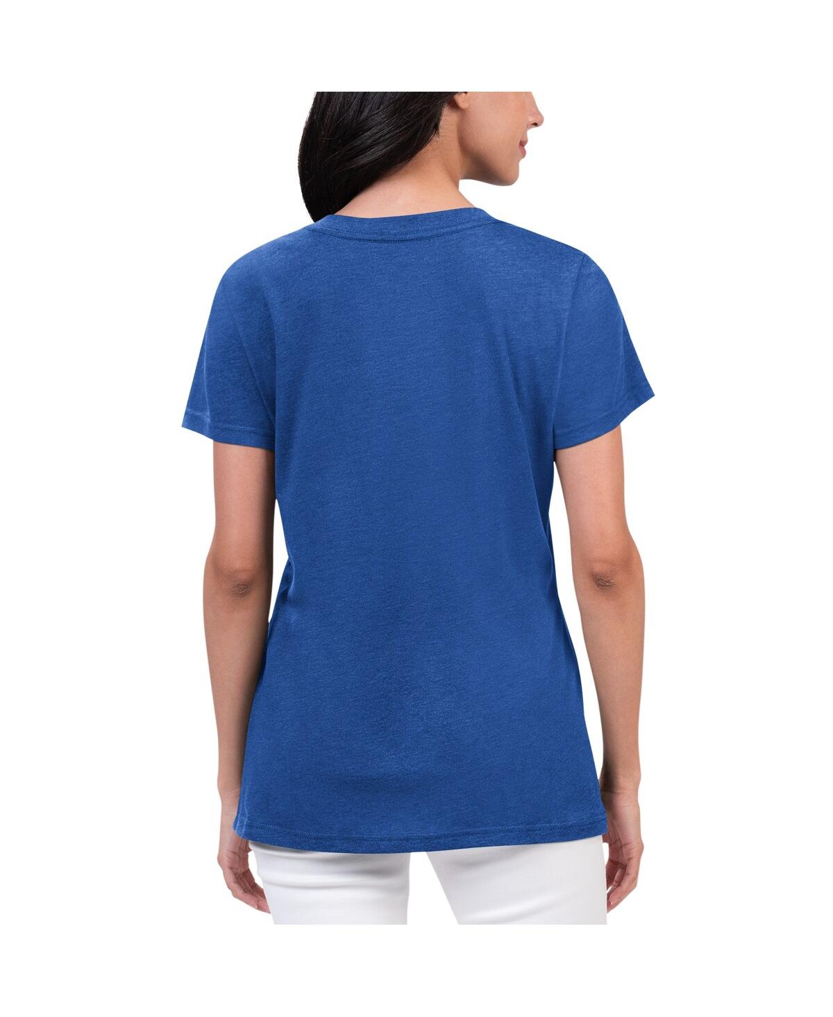Women's G-iii 4Her by Carl BanksDistressed Daniel Suarez Key Move V-Neck T-shirt - Royal