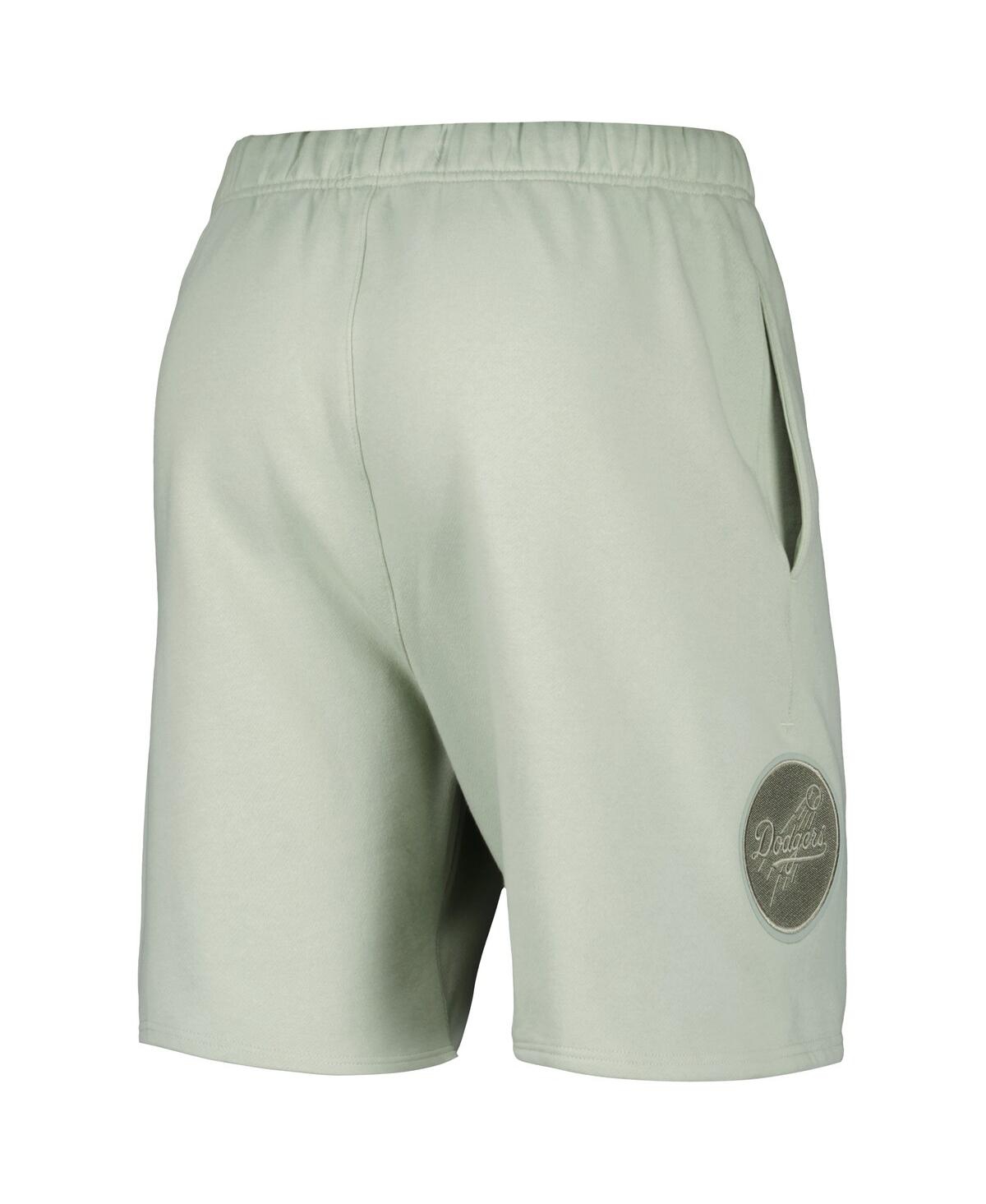 Pro Standard Men's  Light Green Los Angeles Dodgers Neutral Fleece Shorts In Light Green