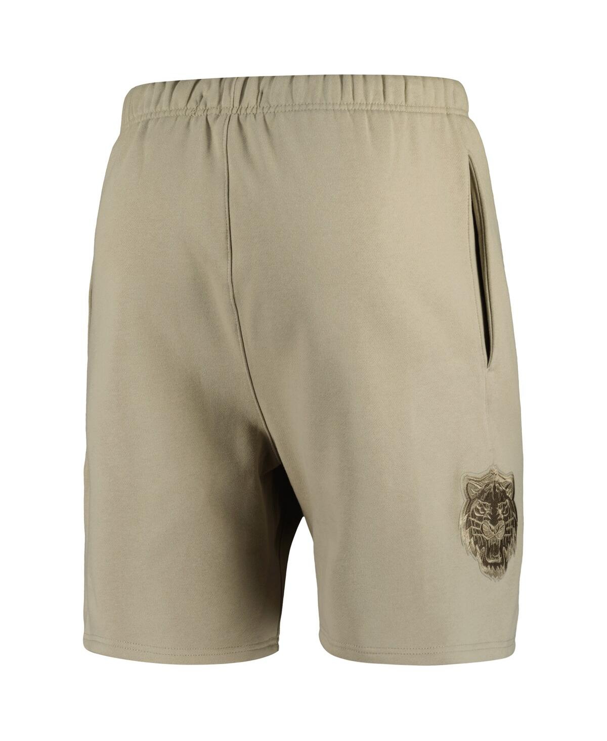 Shop Pro Standard Men's  Khaki Detroit Tigers Neutral Fleece Shorts