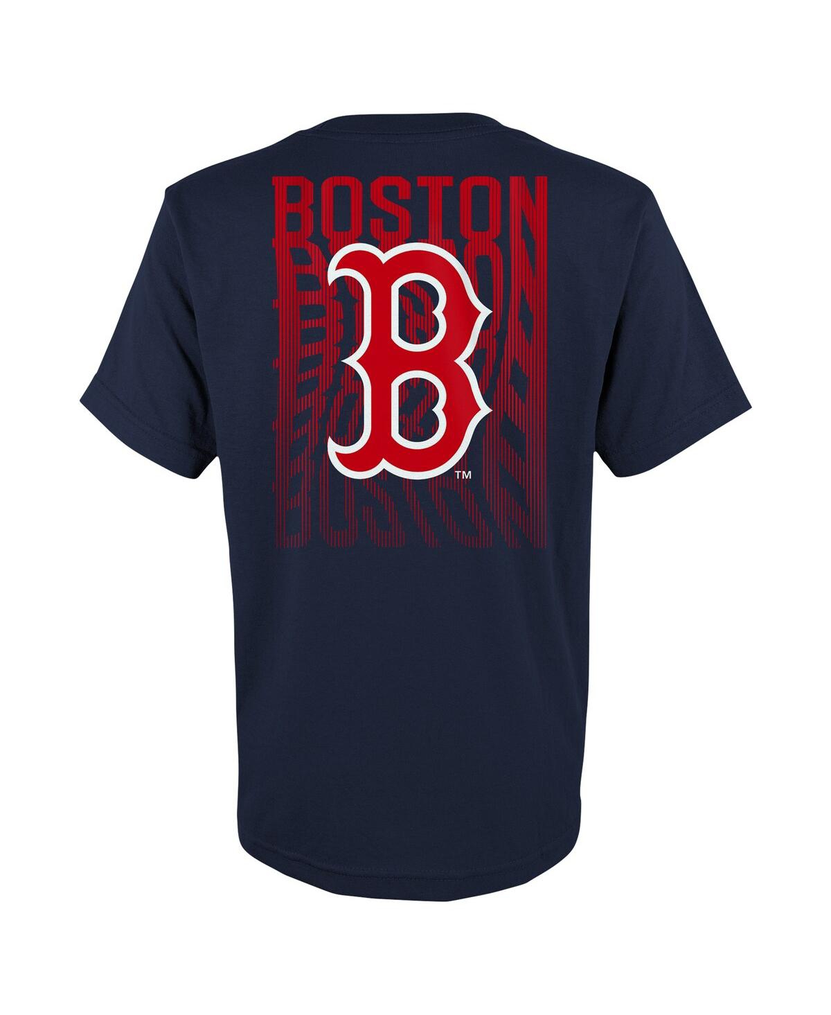 Shop Outerstuff Big Boys Fanatics Navy Boston Red Sox Curveball T-shirt