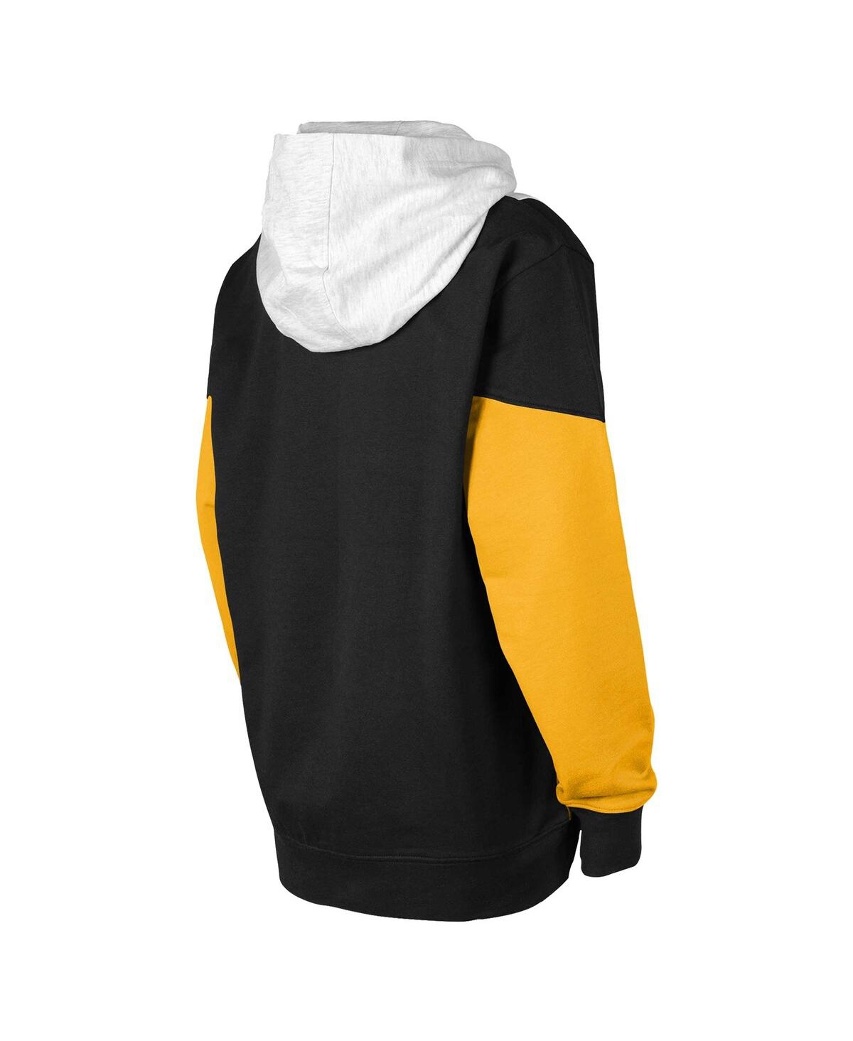 Shop Outerstuff Big Boys Ash, Black Boston Bruins Champion League Fleece Pullover Hoodie In Ash,black