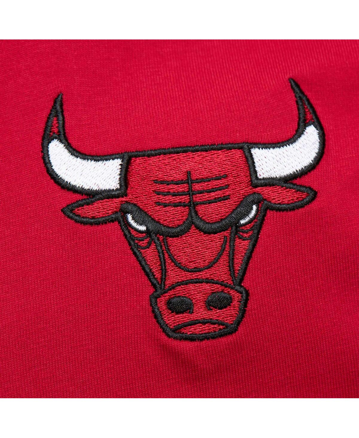 Mitchell & Ness Men's  Red Distressed Chicago Bulls Hardwood Classics Team Og 2.0 Premium Vintage-lik In Red