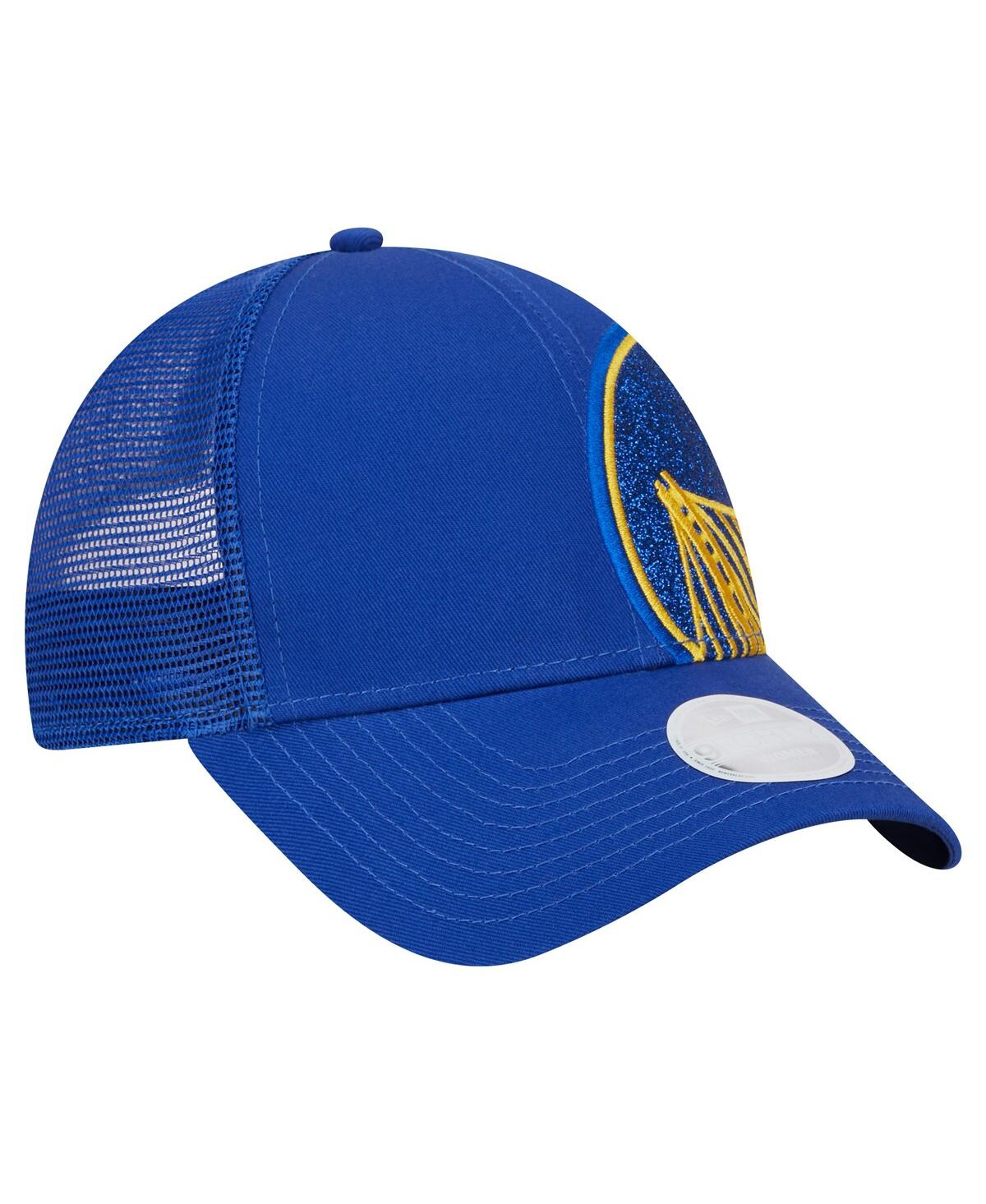 Shop New Era Women's  Royal Golden State Warriors Game Day Sparkle Logo 9forty Adjustable Hat