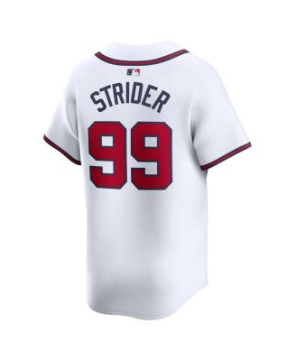 Men's Spencer Strider White Atlanta Braves Home limited Player Jersey
