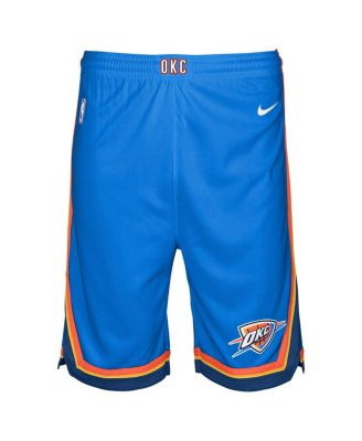 Big Boys and Girls Blue Oklahoma City Thunder Swingman Performance Shorts – Icon Edition