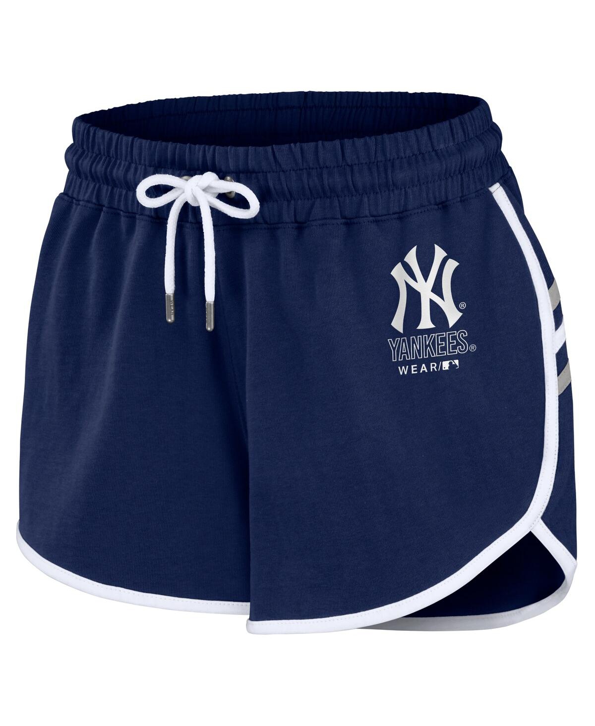 Women's Wear by Erin AndrewsNew York Yankees Logo Shorts - Navy