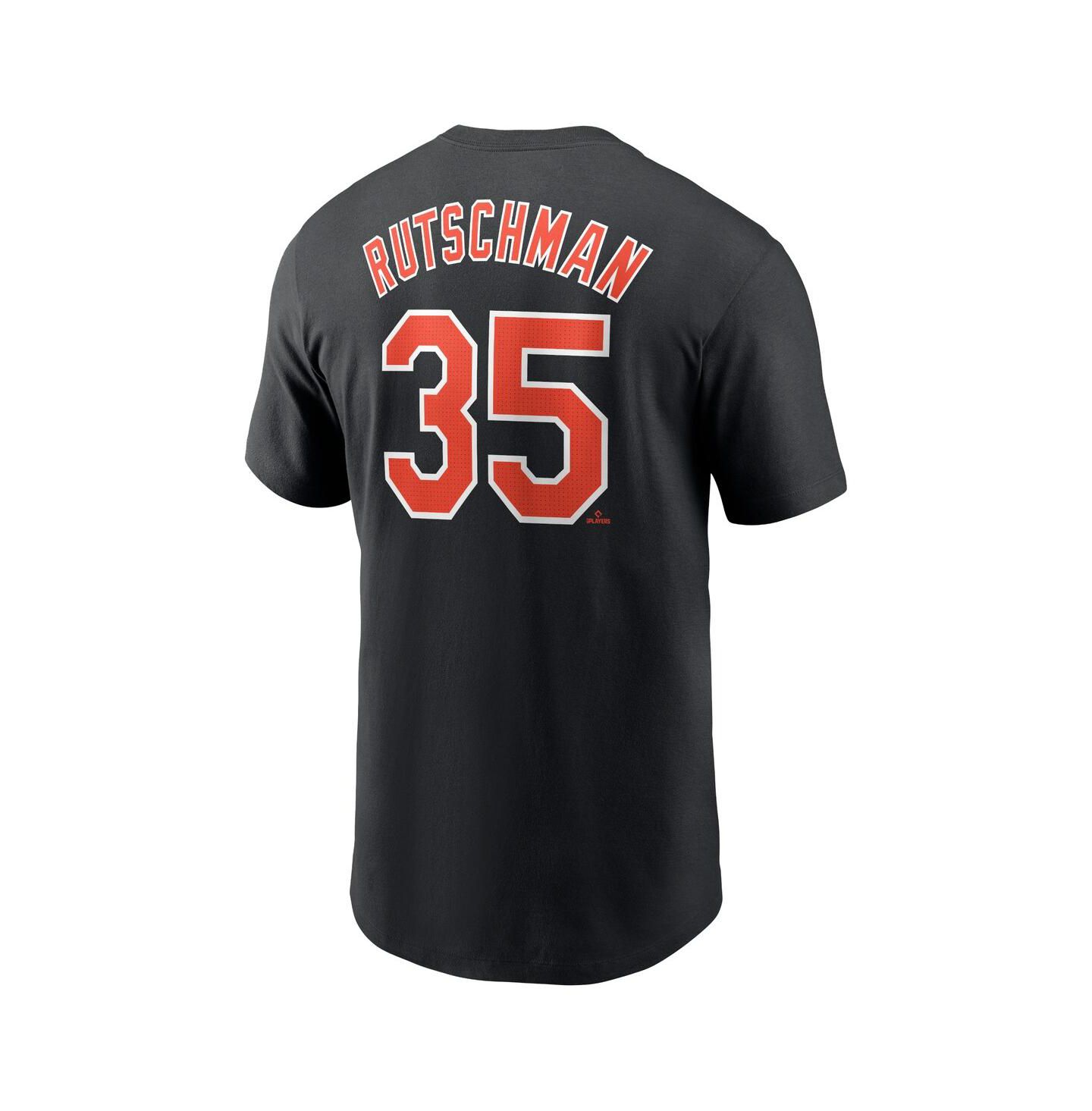 Мужская футболка Nike Adley Rutschman Black Baltimore Orioles Fuse Name and Number — фото 3