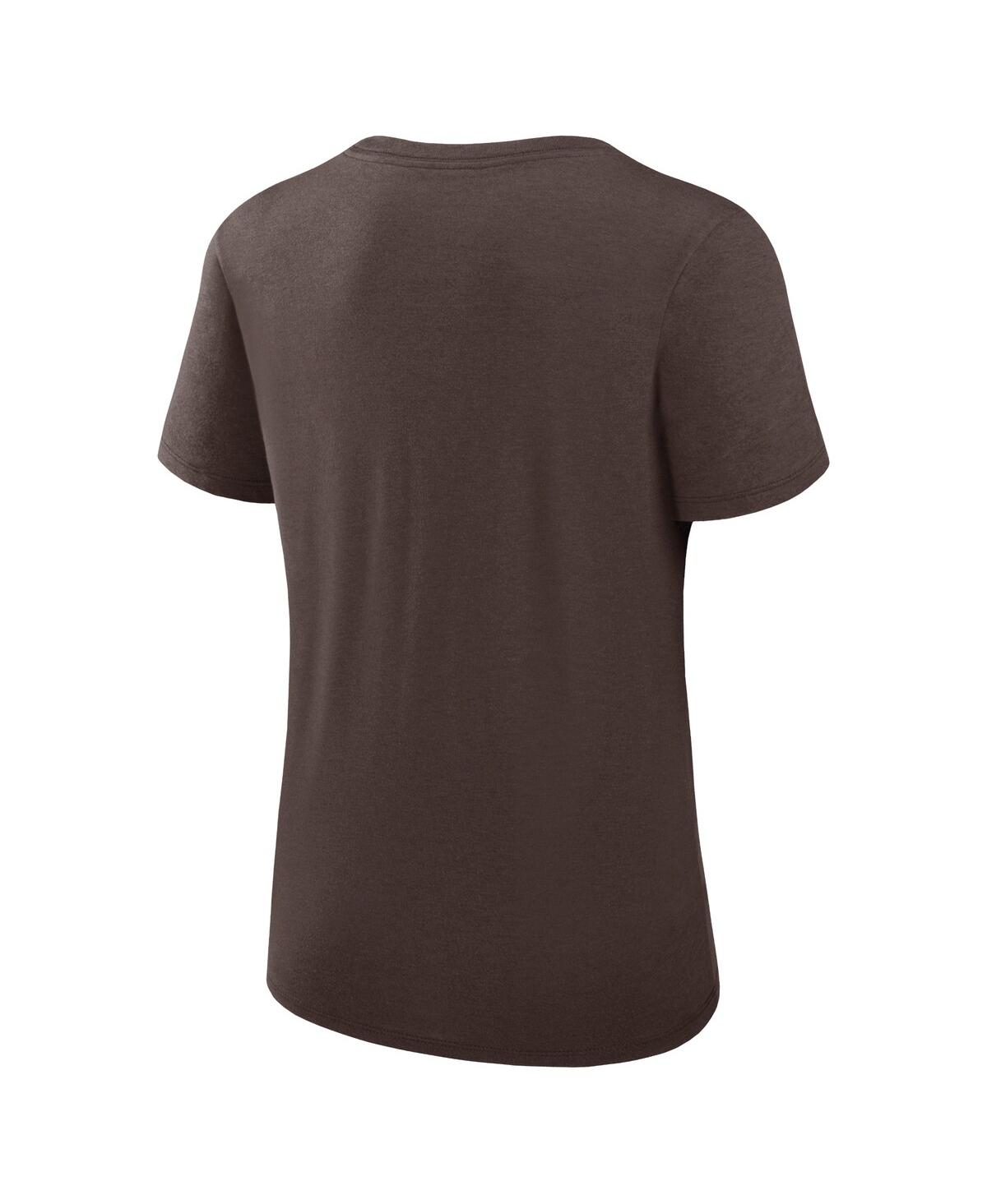 Women's NikeSan Diego Padres Authentic Collection Performance Scoop Neck T-shirt - Brown