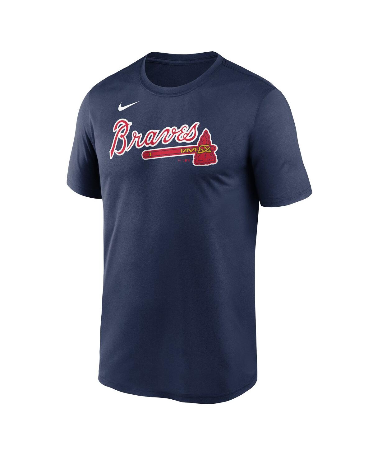Men's NikeAtlanta Braves Fuse Legend T-shirt - Navy