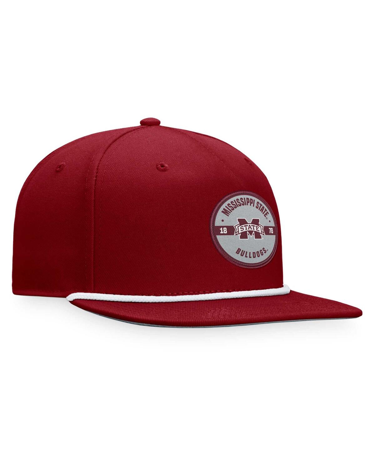 Shop Top Of The World Men's  Maroon Mississippi State Bulldogs Bank Hat