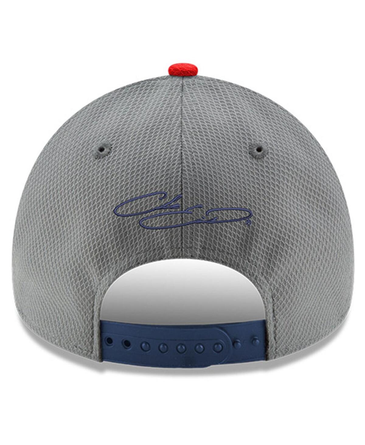 New Era Men's  Gray, Navy Chase Elliott Salute 9forty Adjustable Hat In Gray,navy
