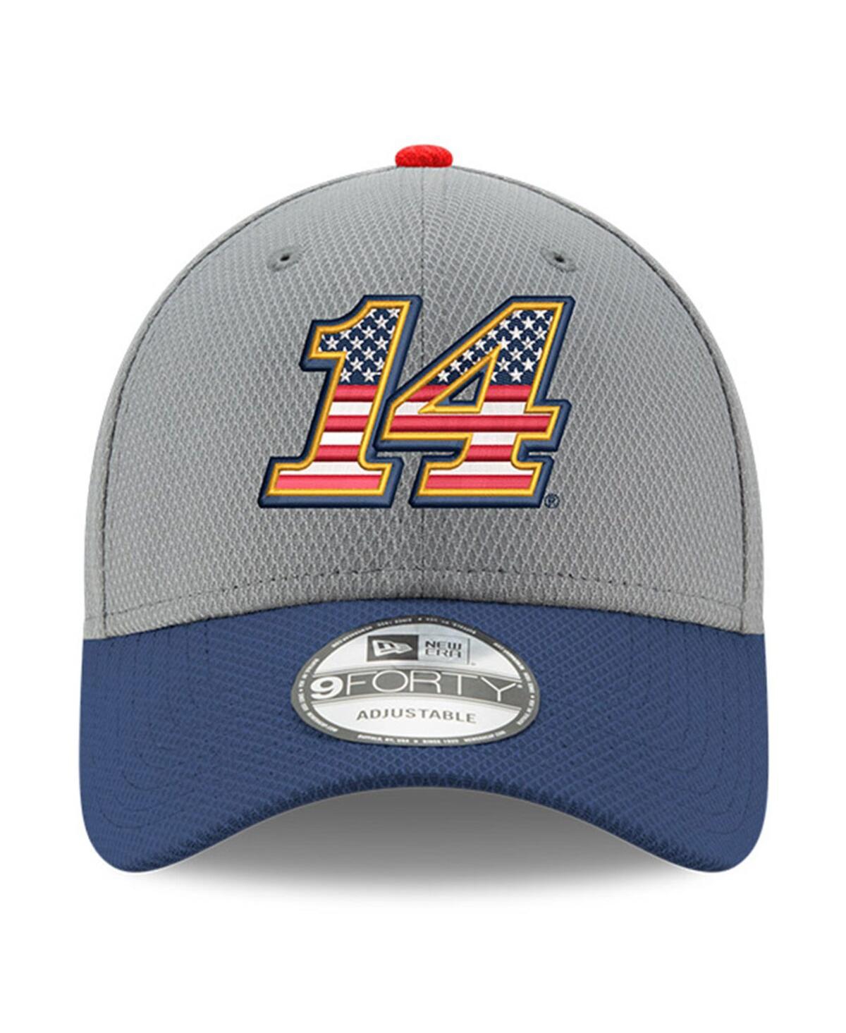 New Era Men's  Gray, Navy Chase Briscoe Salute 9forty Adjustable Hat In Gray,navy